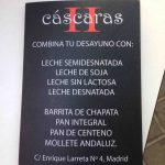 Carta de leche y de pan restaurante cáscaras II enrique larreta 1