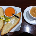 Desayuno Café Tostadas de Tomate Foreman Montecarmelo